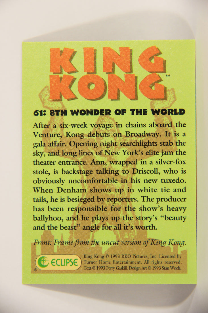 King Kong 60th Anniversary 1993 Trading Card #61 Cross Of Steel L007929
