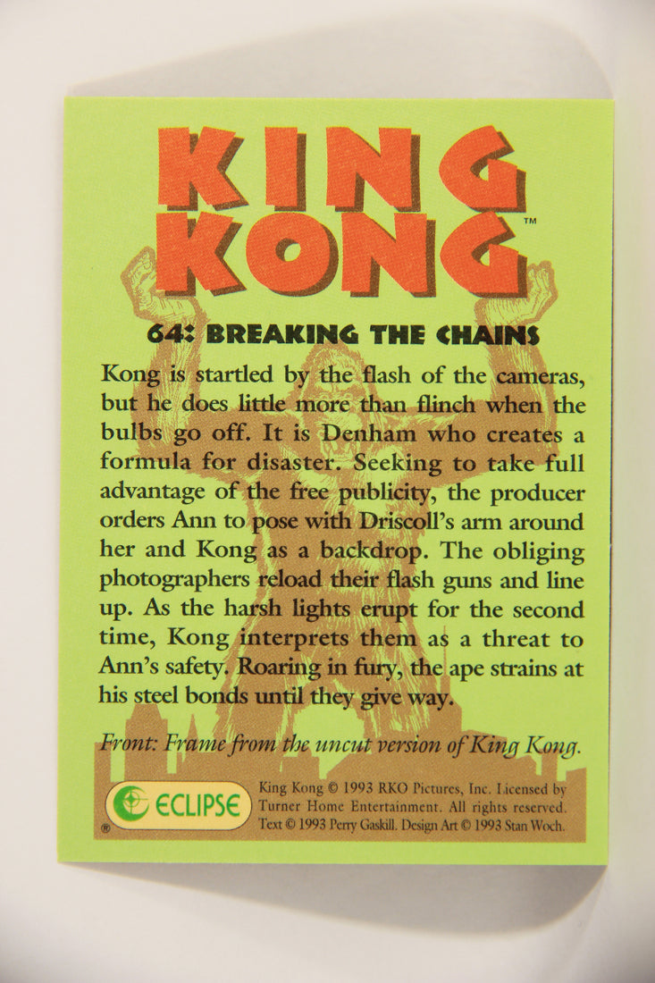 King Kong 60th Anniversary 1993 Trading Card #64 Breaking The Chains L007932