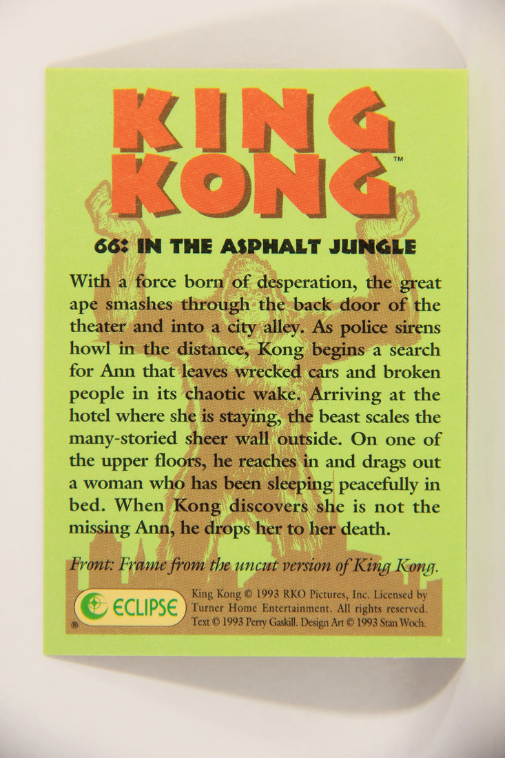 King Kong 60th Anniversary 1993 Trading Card #66 In The Asphalt Jungle L007934