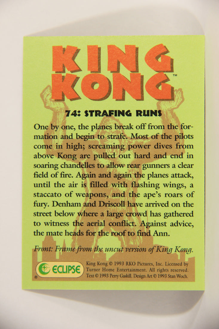 King Kong 60th Anniversary 1993 Trading Card #74 Strafing Runs L007942
