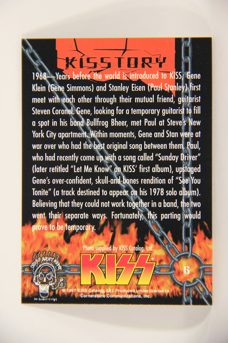 Kiss 1998 Series I Trading Card #6 Gene Klein And Stanley Eisen L008385