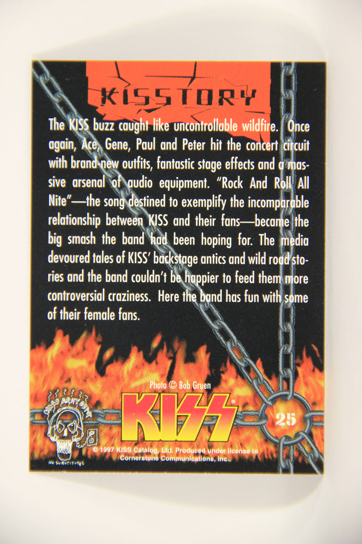 Kiss 1998 Series I Trading Card #25 The Band Has Fun With Female Fans L008404
