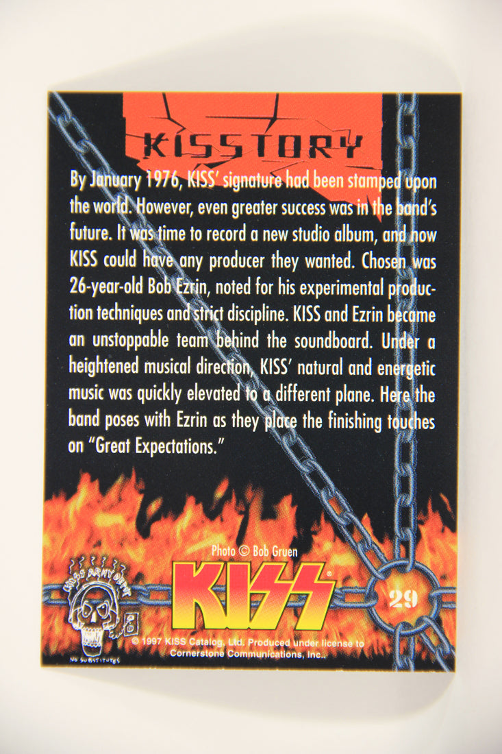 Kiss 1998 Series I Trading Card #29 Kiss With Producer Bob Ezrin L008408