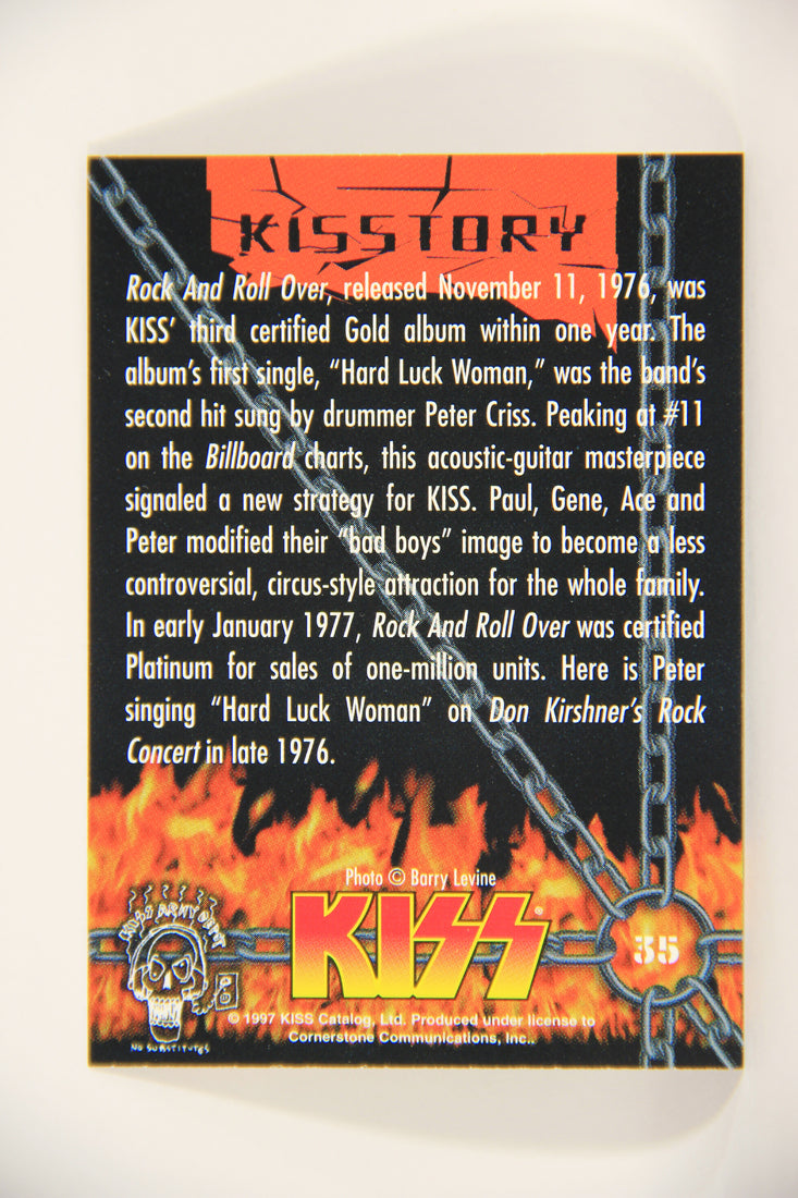 Kiss 1998 Series I Trading Card #35 Hard Luck Woman Live In 1976 L008414