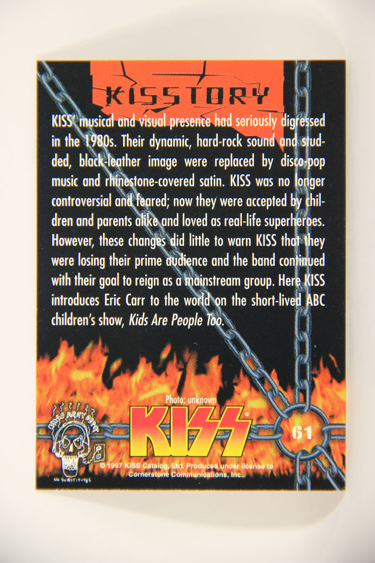Kiss 1998 Series I Trading Card #61 Introducing Eric Carr L008440