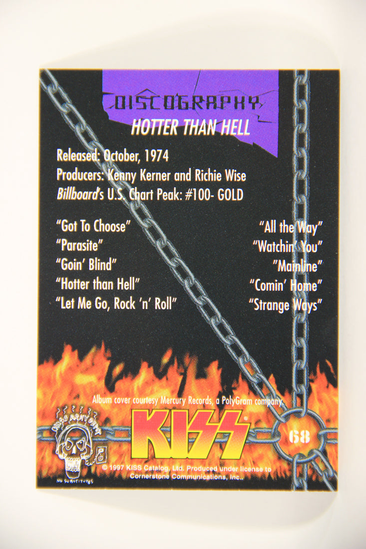 Kiss 1998 Series I Trading Card #68 Hotter Than Hell L008447