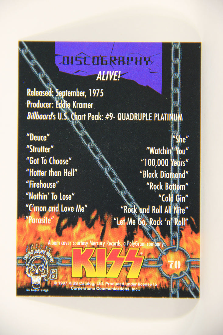 Kiss 1998 Series I Trading Card #70 Alive L008449