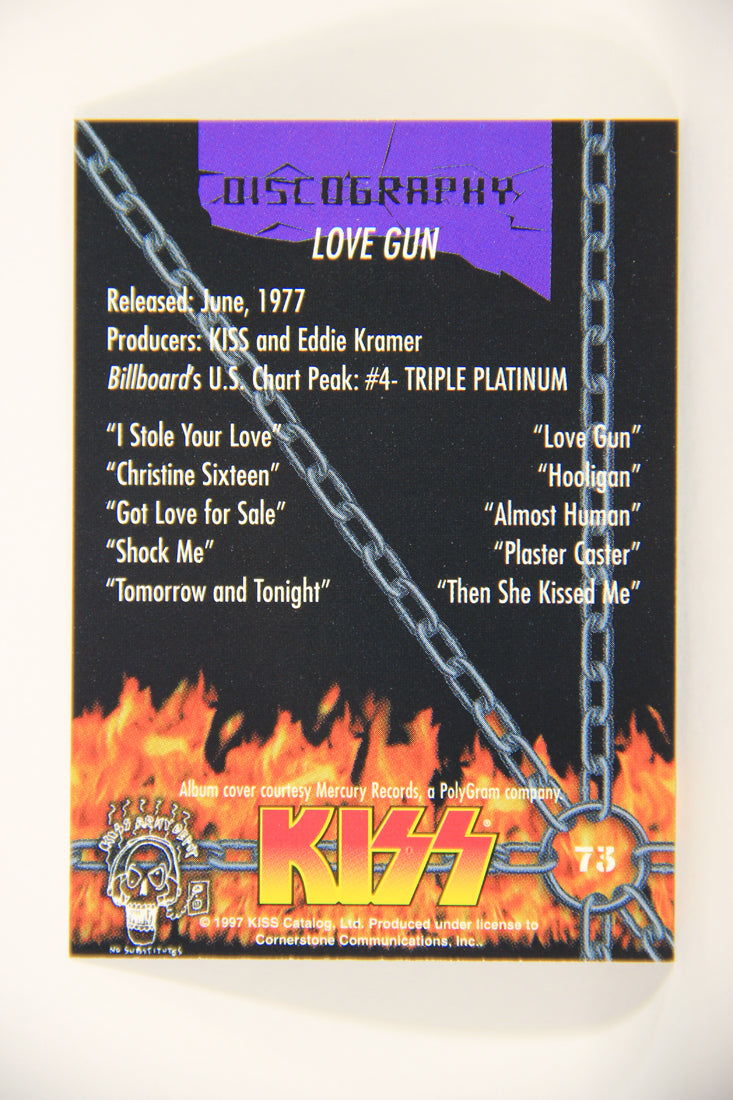 Kiss 1998 Series I Trading Card #73 Love Gun L008452