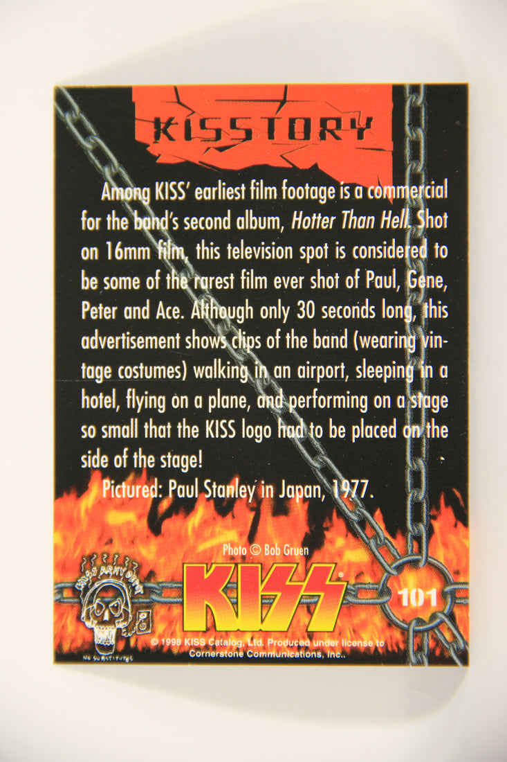Kiss 1998 Series II Trading Card #101 Paul Stanley in Japan 1977 L008480