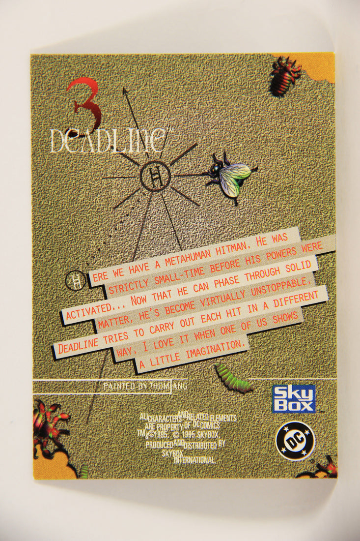 DC Villains The Dark Judgment 1995 Trading Card #3 Deadline L009148