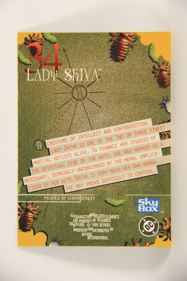 DC Villains The Dark Judgment 1995 Trading Card #34 Lady Shiva L009179