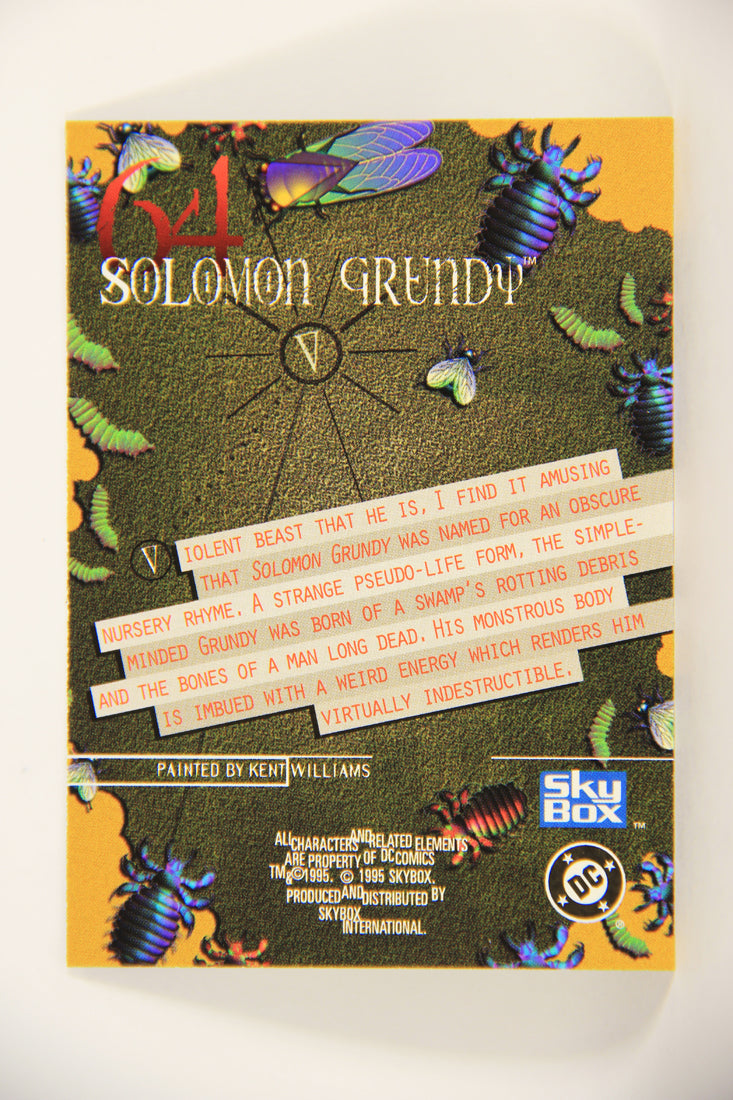 DC Villains The Dark Judgment 1995 Trading Card #64 Solomon Grundy L009209