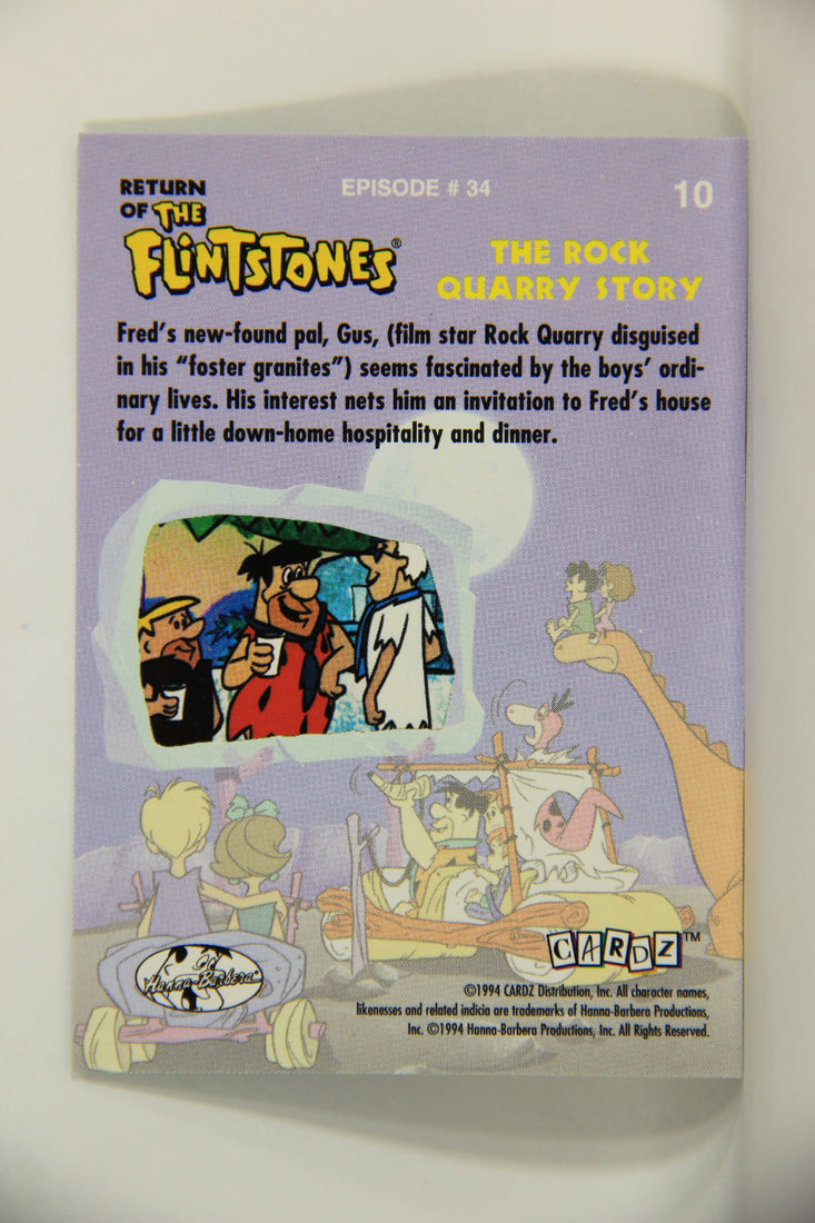 Return Of The Flintstones 1994 Trading Card #10 Fred's New-Found Pal ENG L009297