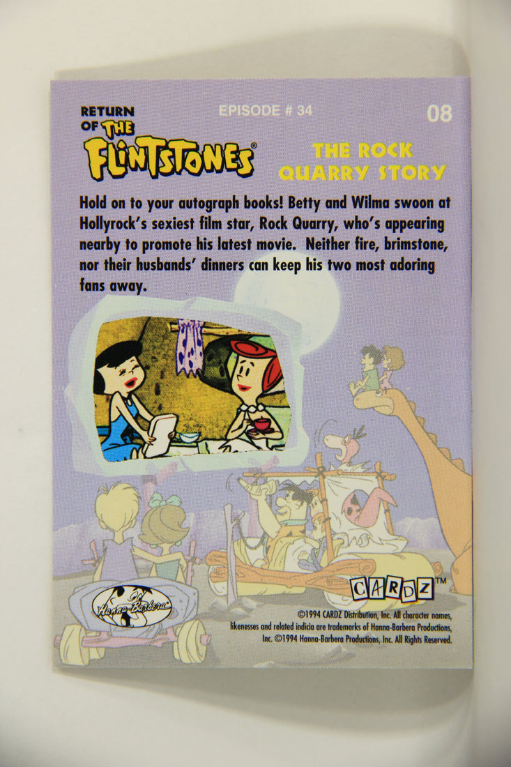 Return Of The Flintstones 1994 Trading Card #8 Autograph Book ENG L009298