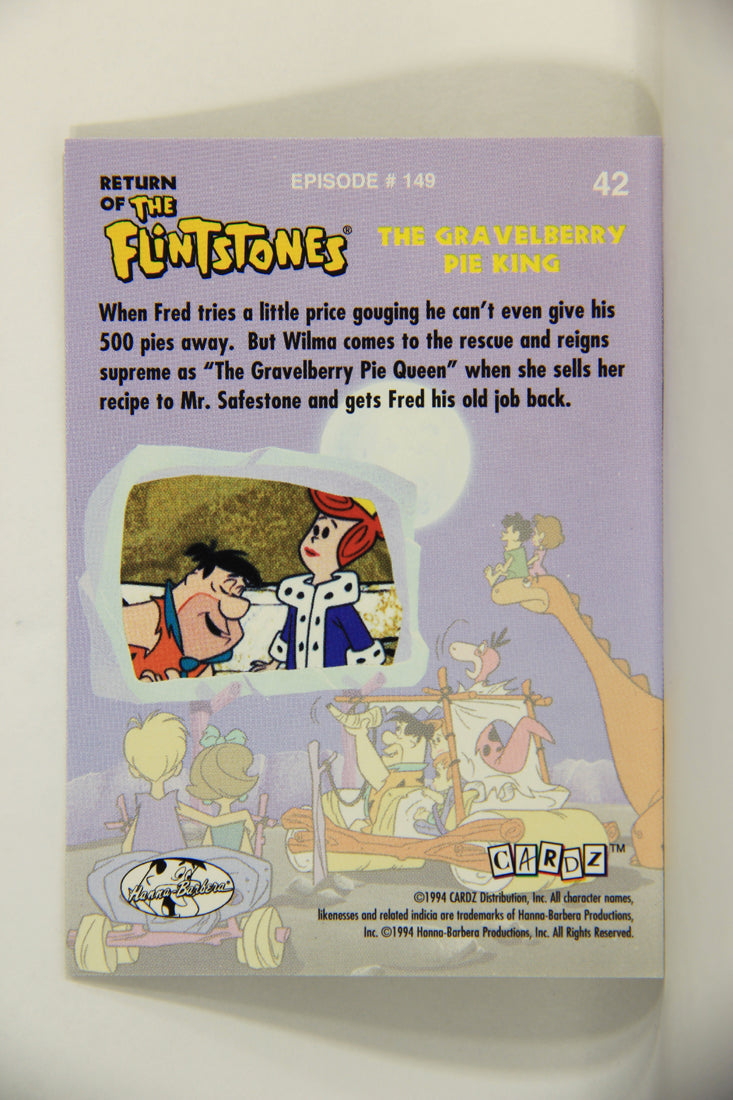 Return Of The Flintstones 1994 Trading Card #42 Fred And Wilma ENG L009307