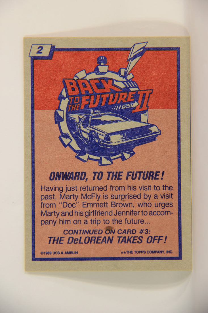 Back To The Future II 1989 Trading Card #2 Onward To The Future L009415