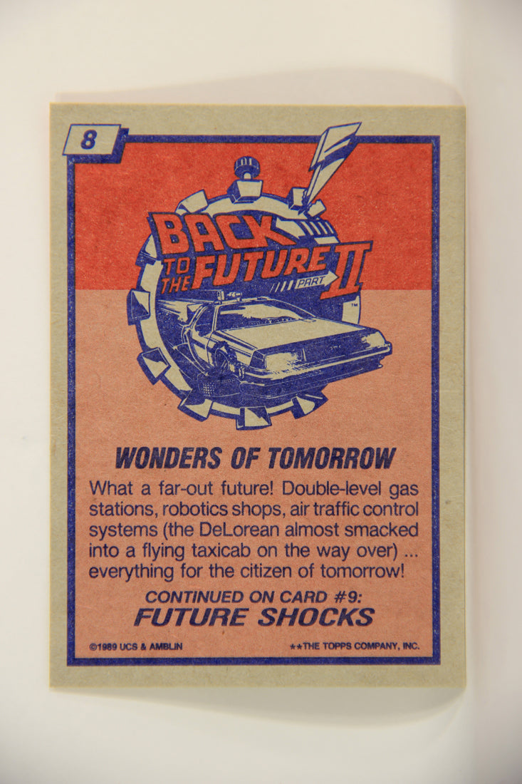 Back To The Future II 1989 Trading Card #8 Wonders Of Tomorrow L009419