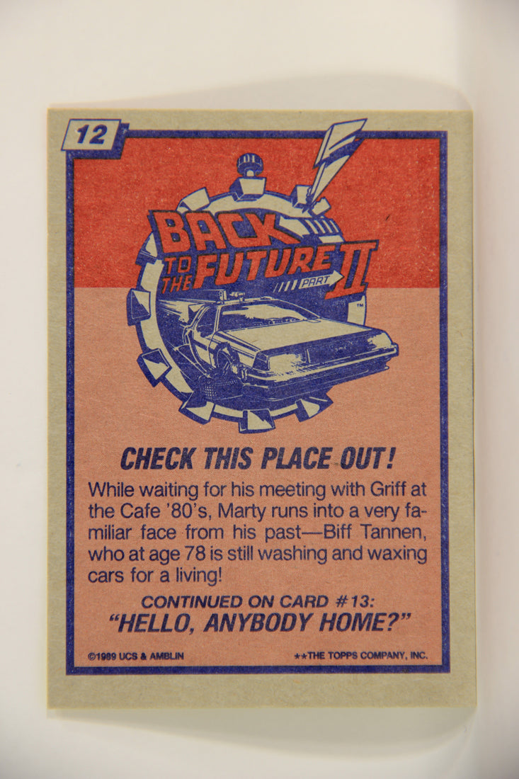 Back To The Future II 1989 Trading Card #12 Check This Place Out L009421