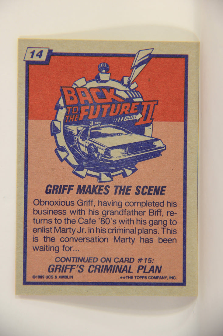 Back To The Future II 1989 Trading Card #14 Griff Makes The Scene L009422