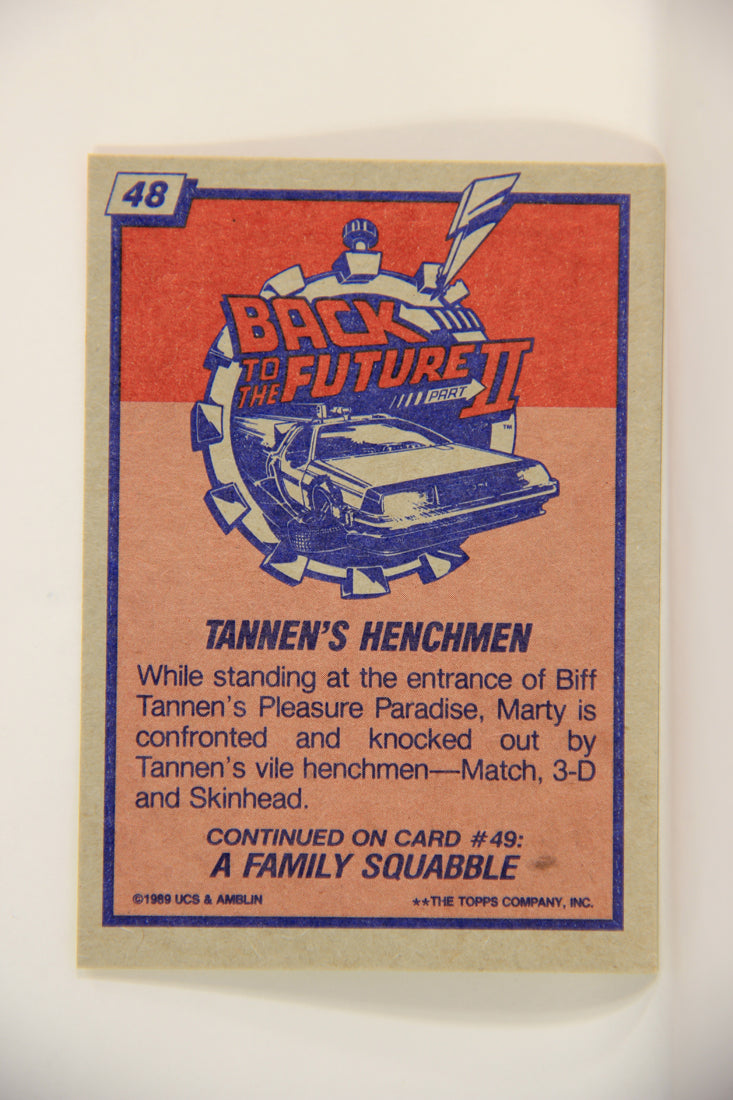 Back To The Future II 1989 Trading Card #48 Tannen's Henchmen L009439