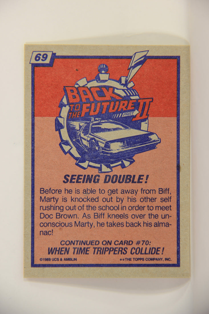 Back To The Future II 1989 Trading Card #69 Seeing Double L009447