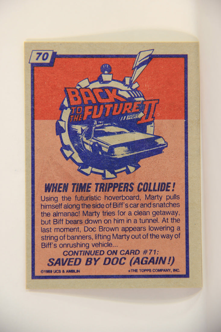 Back To The Future II 1989 Trading Card #70 When Time Trippers Collide L009448