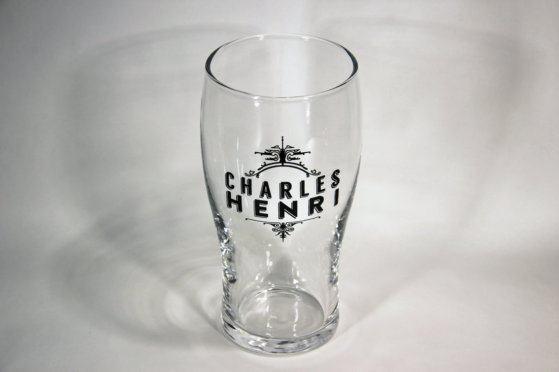 Charles Henri Beer Pint Glass Microbrewery Les 2 Frères Canada Quebec L009490