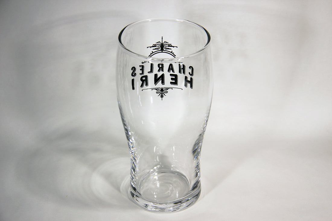 Charles Henri Beer Pint Glass Microbrewery Les 2 Frères Canada Quebec L009490
