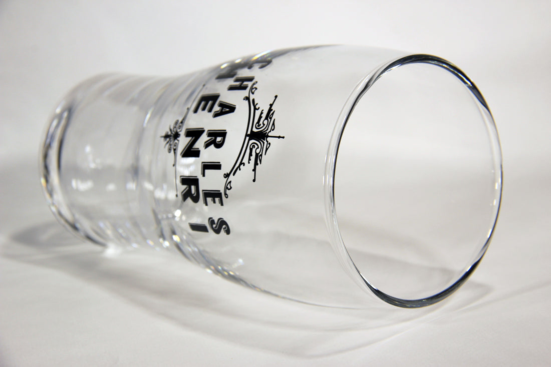 Charles Henri Beer Pint Glass Microbrewery Les 2 Frères Canada Quebec L009490