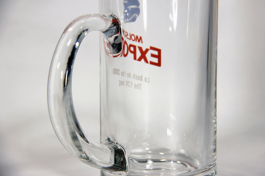 Molson Export - Y2K Mug - Beer Glass Canada Galleon Ship Logo FR-ENG L009519