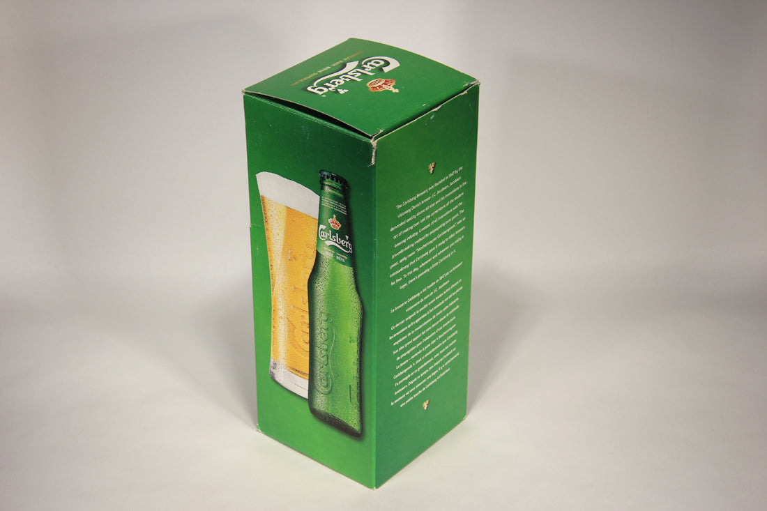 Carlsberg Beer Pilsner Glass Embossed 0.4L FR-ENG Box Denmark L009589