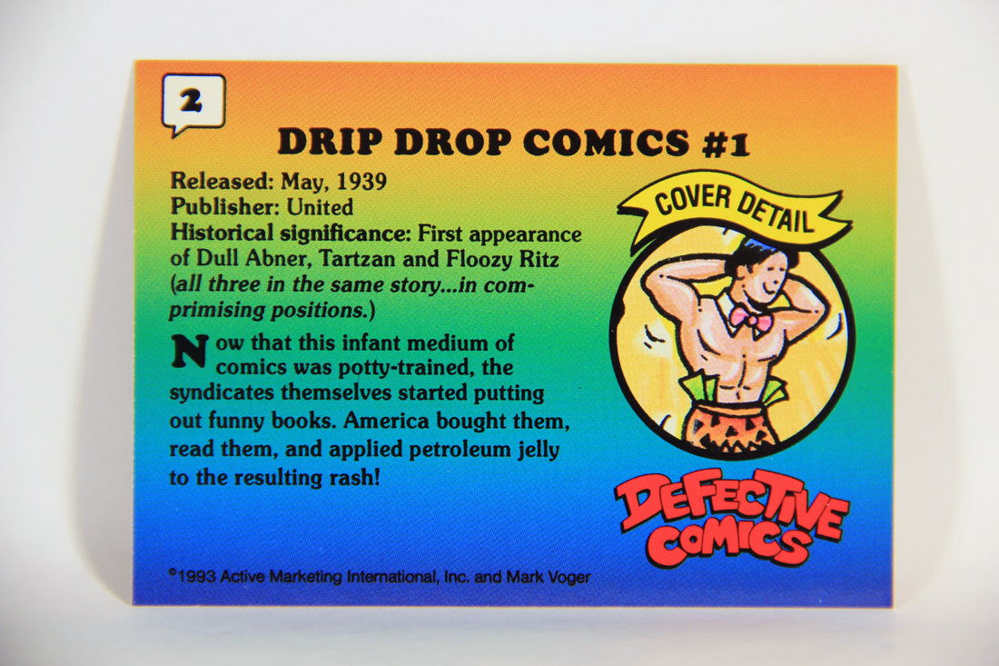 Defective Comics 1993 Trading Card #2 Drip Drop Comics #1 ENG L009824