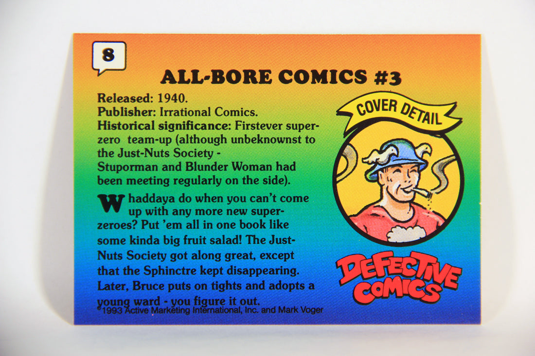 Defective Comics 1993 Trading Card #8 All Bore Comics #3 ENG L009830