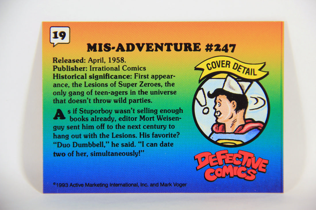 Defective Comics 1993 Trading Card #19 Mis-Adventure Comics #247 ENG L009841