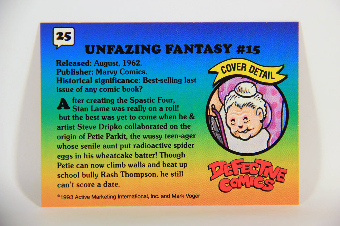 Defective Comics 1993 Trading Card #25 Unfazing Fantasy #15 ENG L009847