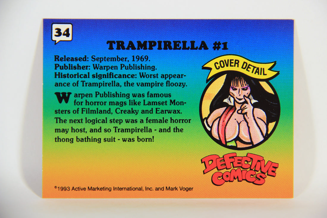 Defective Comics 1993 Trading Card #34 Trampirella #1 ENG L009856