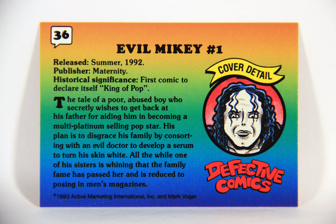Defective Comics 1993 Trading Card #36 Evil Mikey #1 ENG L009858