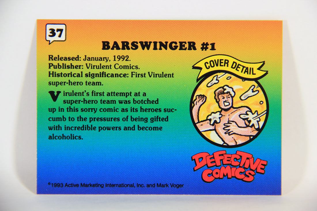 Defective Comics 1993 Trading Card #37 Barswinger #1 ENG L009859