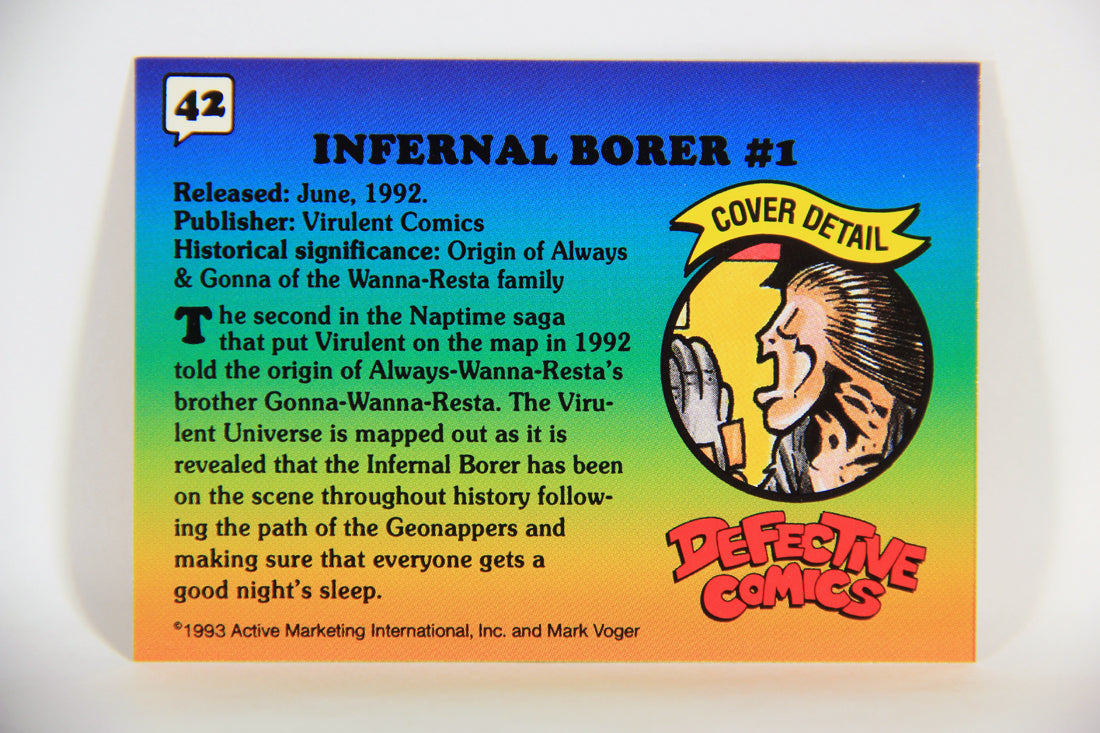 Defective Comics 1993 Trading Card #42 Infernal Borer #1 ENG L009864