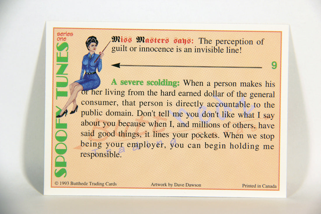 Spoofy Tunes 1993 Trading Card #9 Pee-Wee's Yard Sale L009881