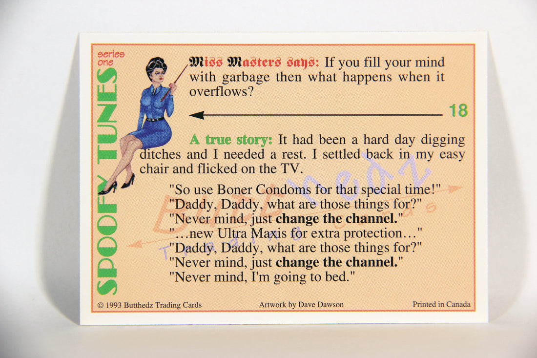 Spoofy Tunes 1993 Trading Card #18 Social Poison L009890