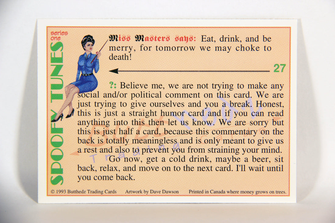 Spoofy Tunes 1993 Trading Card #27 The Windy City L009899