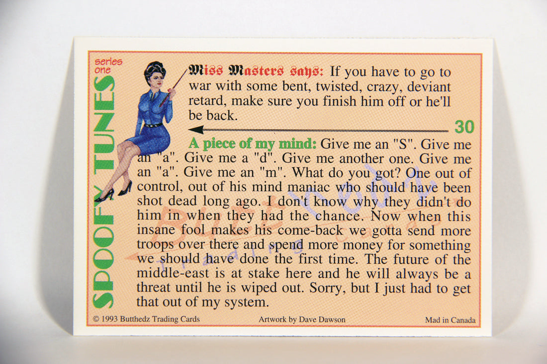 Spoofy Tunes 1993 Trading Card #30 Hell's Angels L009902