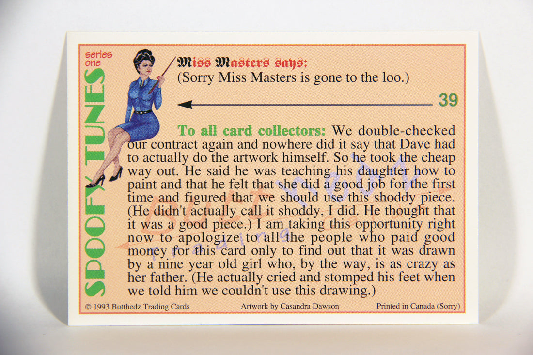 Spoofy Tunes 1993 Trading Card #39 Good-Bye Baby L009911