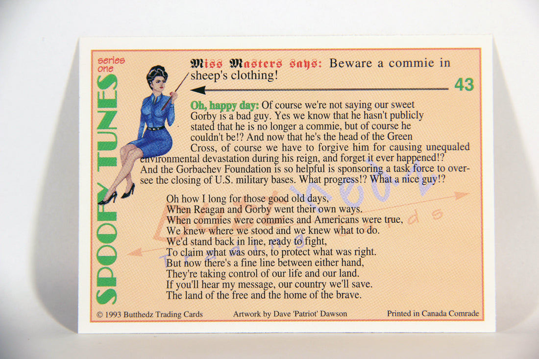 Spoofy Tunes 1993 Trading Card #43 Bed Mates L009915