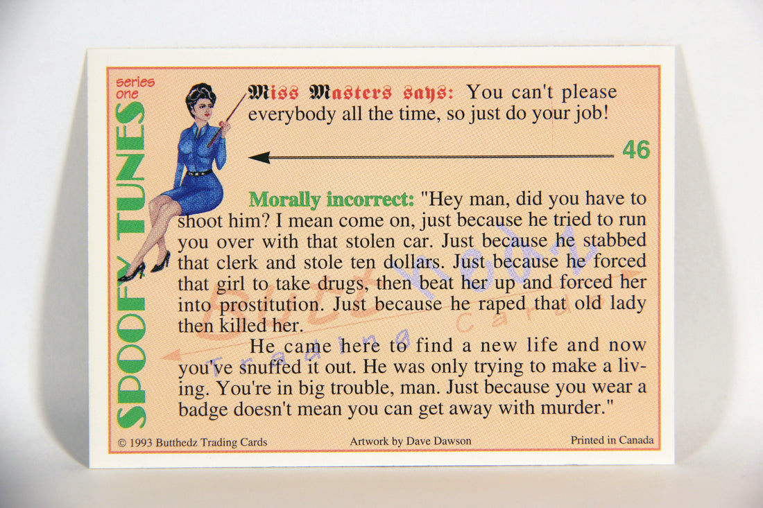 Spoofy Tunes 1993 Trading Card #46 Politically Correct L009918