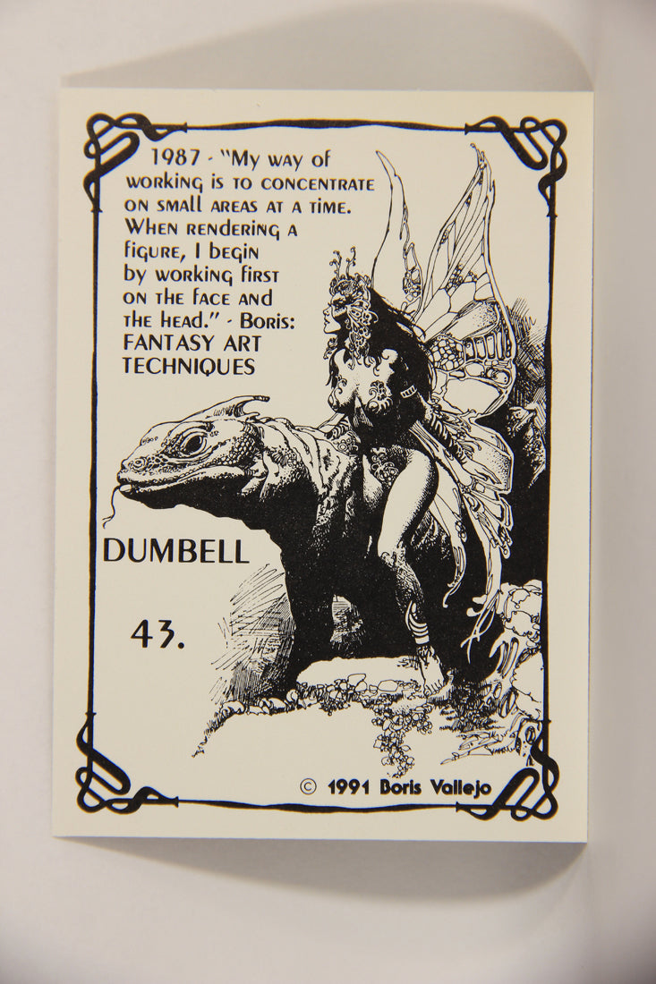 Boris Vallejo 1991 Artwork Trading Card #43 Dumbell L010240