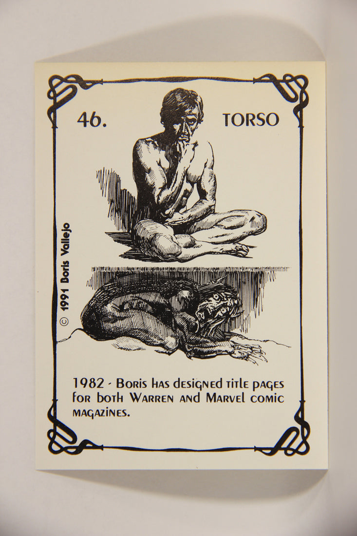 Boris Vallejo 1991 Artwork Trading Card #46 Torso L010243
