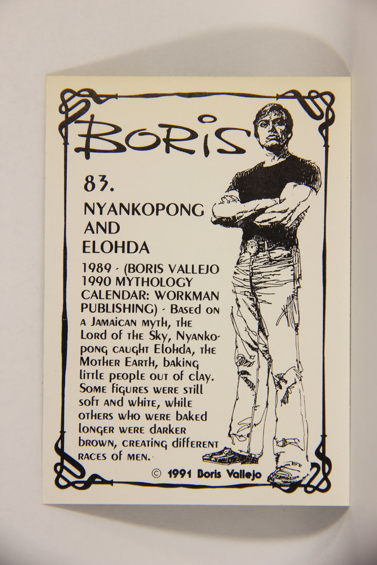 Boris Vallejo 1991 Artwork Trading Card #83 Nyankopong And Elohoa L010280
