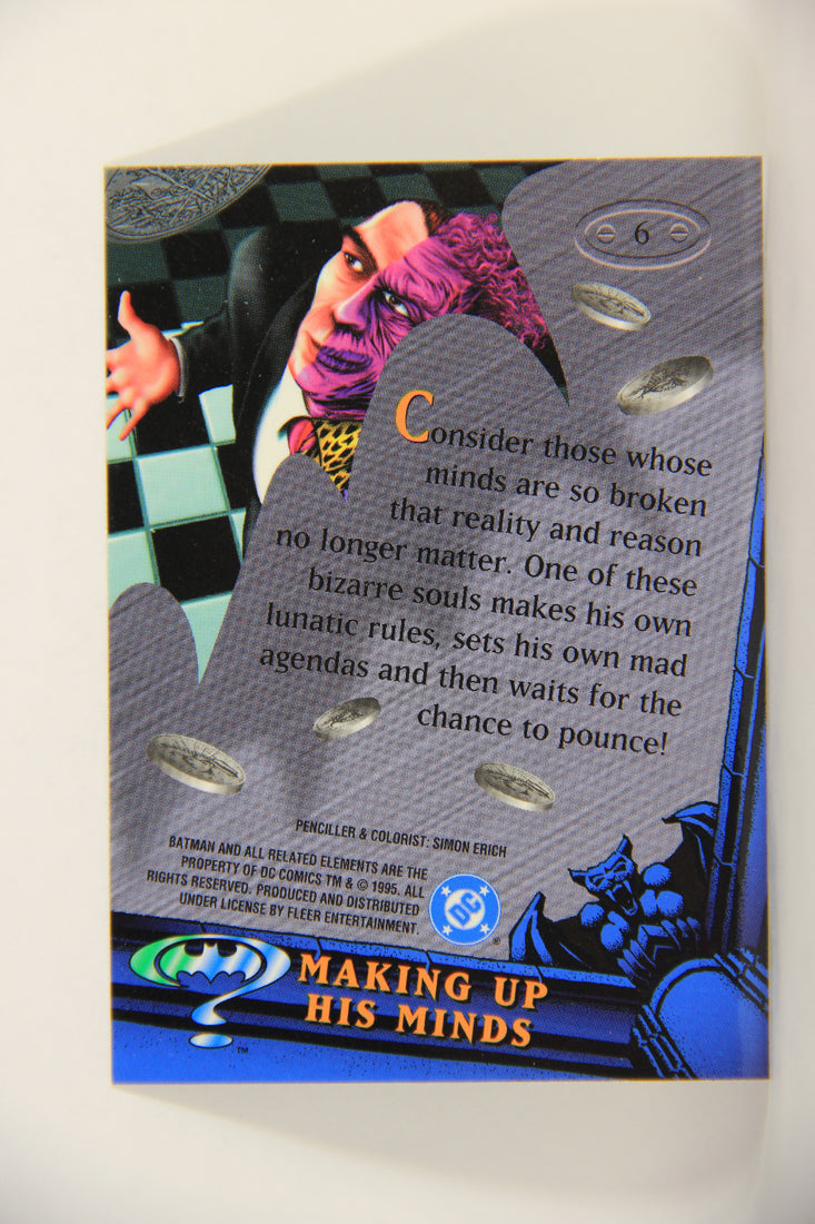 Batman Forever Metal 1995 Trading Card #6 Making Up His Minds L010317